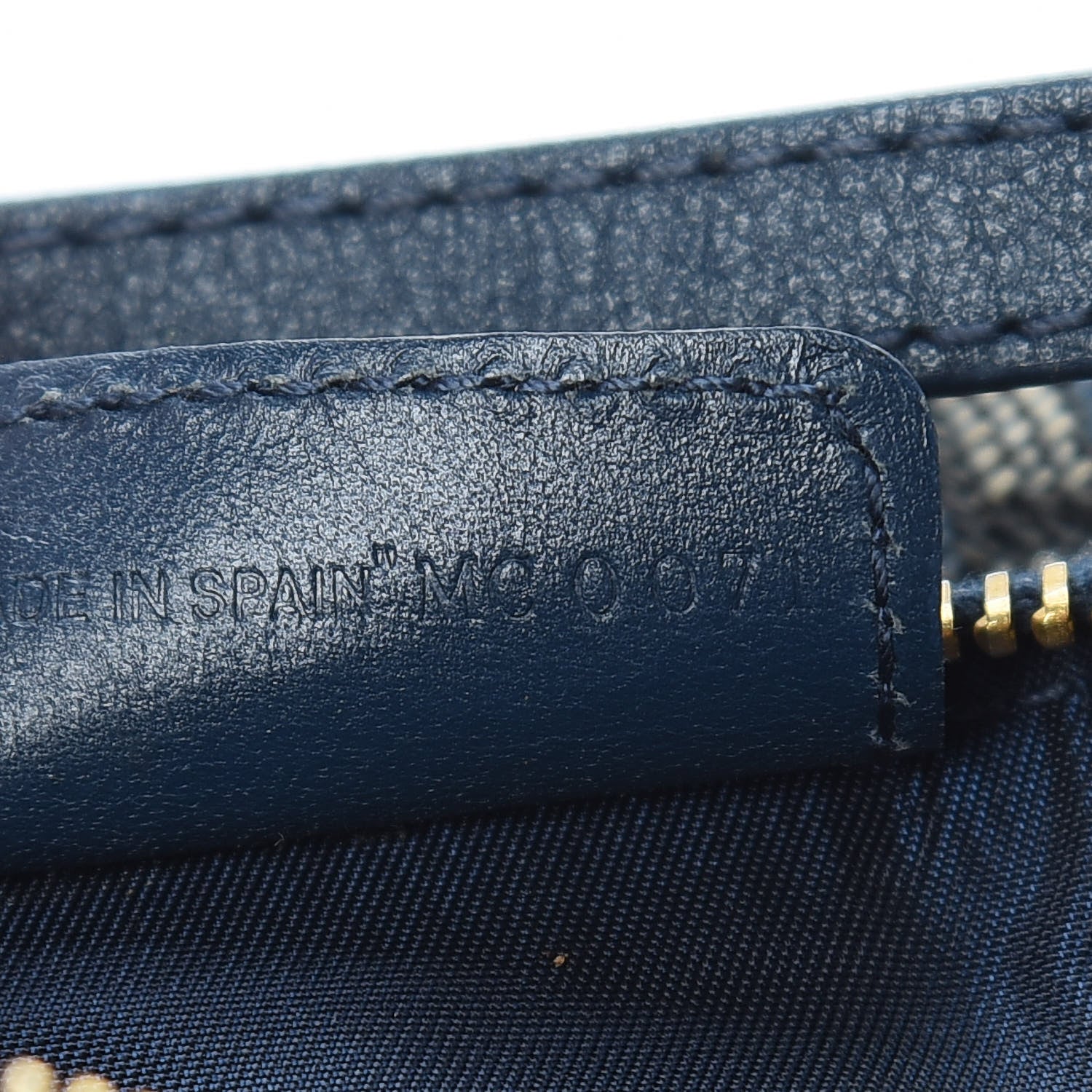 Christian Dior Monogram Mini Saddle Pochette Navy 7 of 10