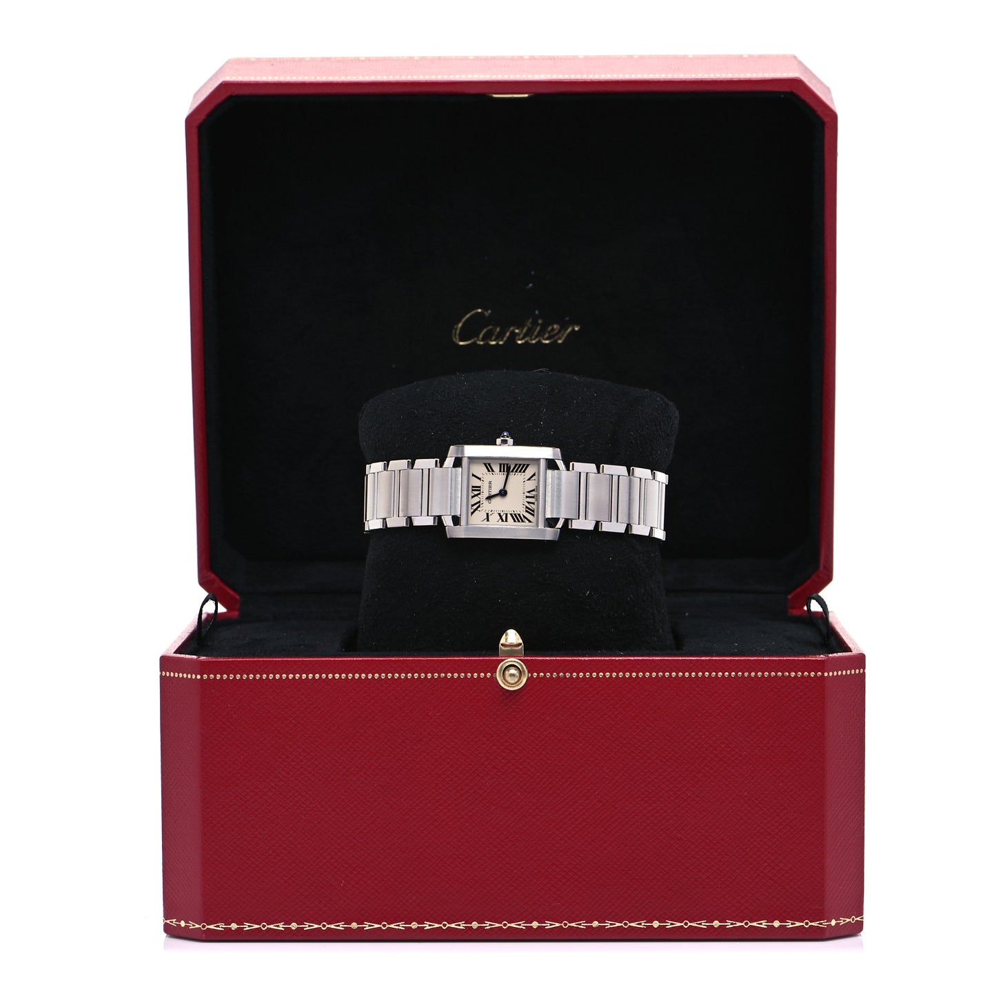 Stainless Steel 20mm Tank Francaise Quartz Watch