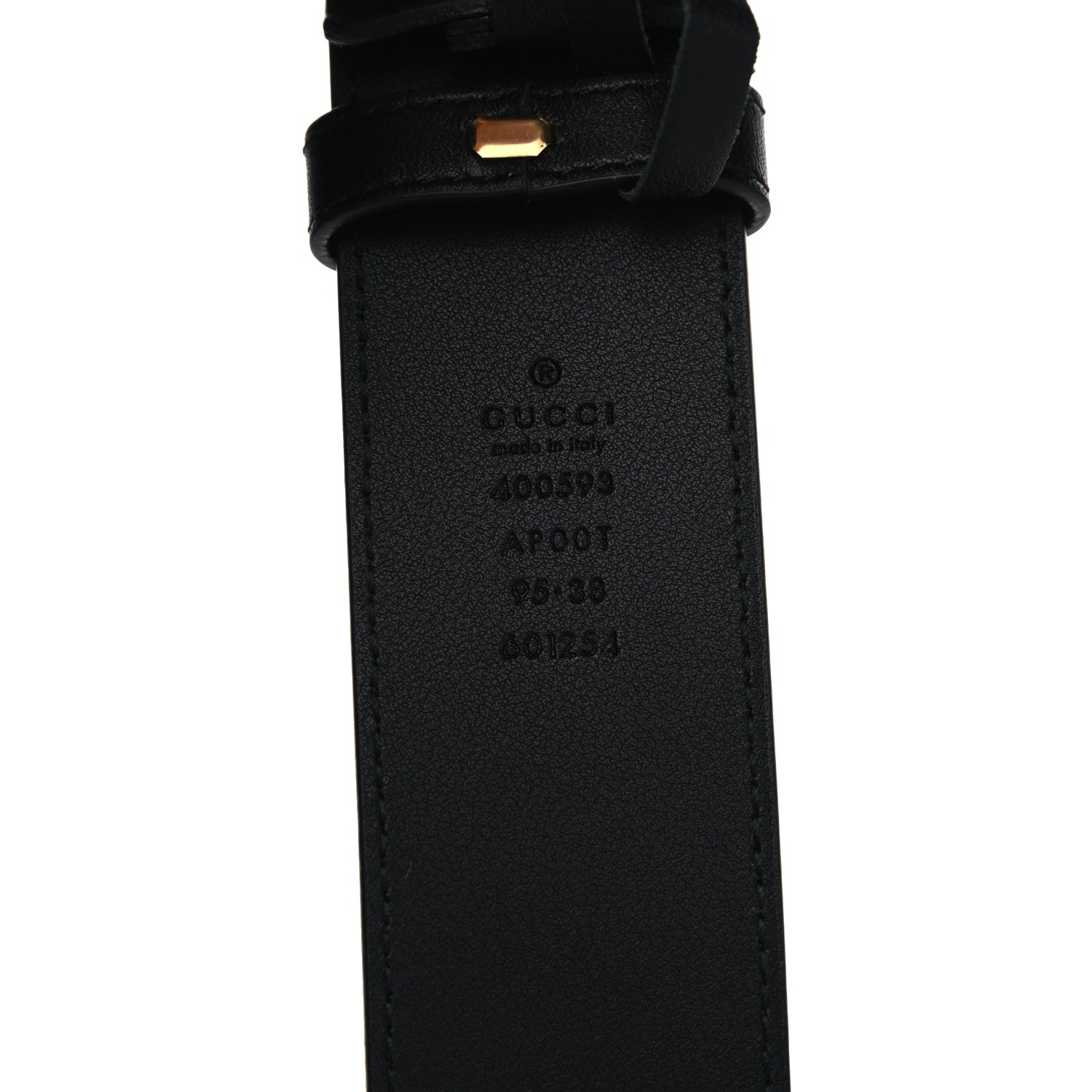 Gucci Calfskin Double G 40mm Belt 95 38 Black 3 of 4