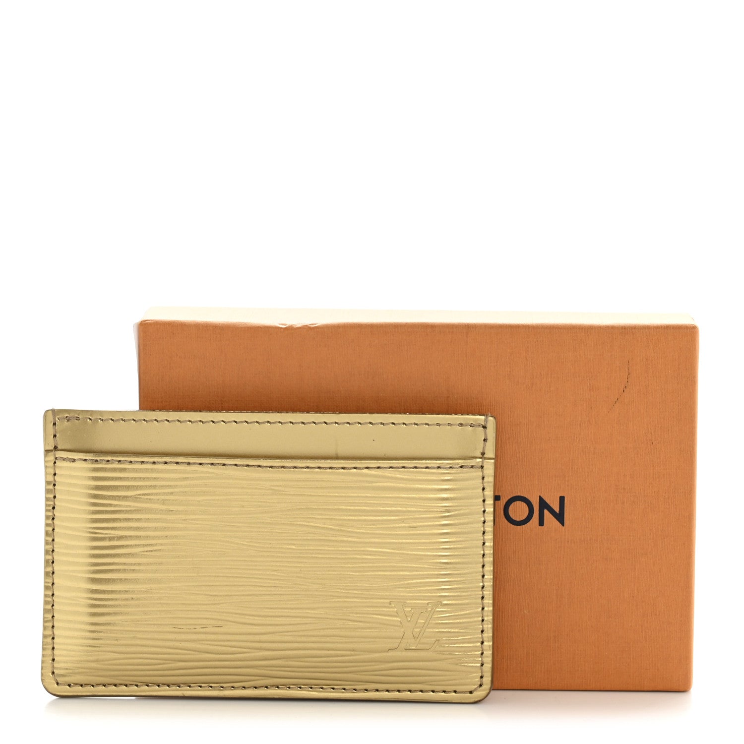 Louis Vuitton Epi Card Holder Gold 9 of 9