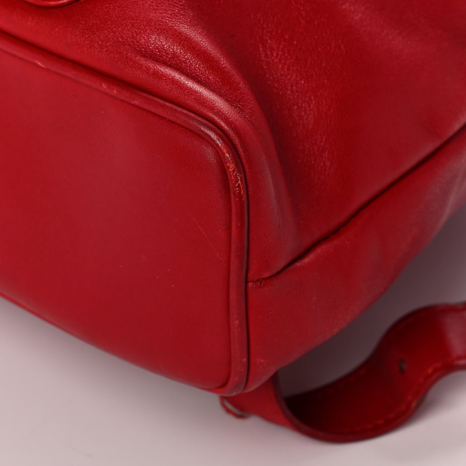 Gucci Calfskin Bamboo Mini Backpack Red 9 of 11