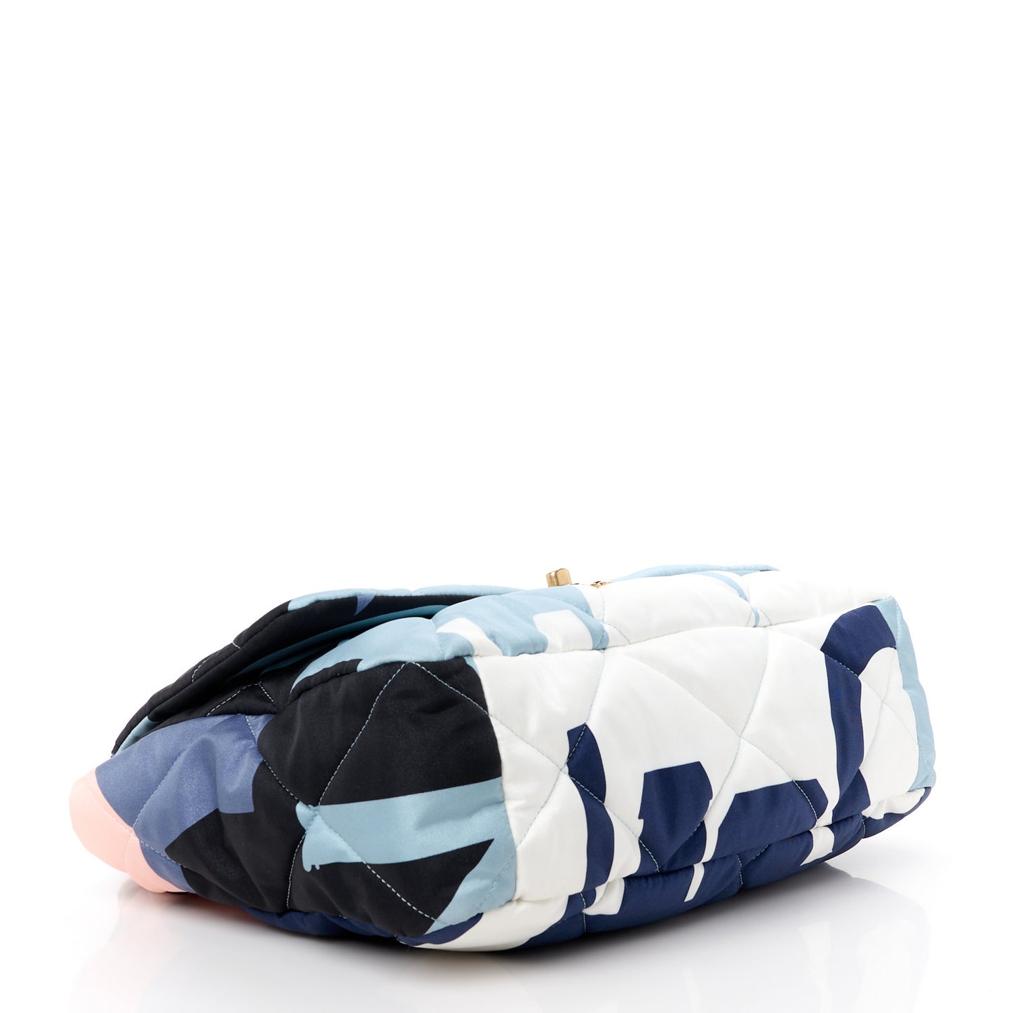 Silk Maxi Scarf Chanel 19 Flap Black Blue White