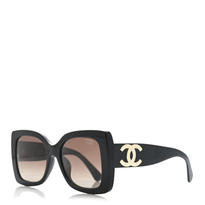Chanel Square Polarized CC Sunglasses 5494-A Black 1 of 7
