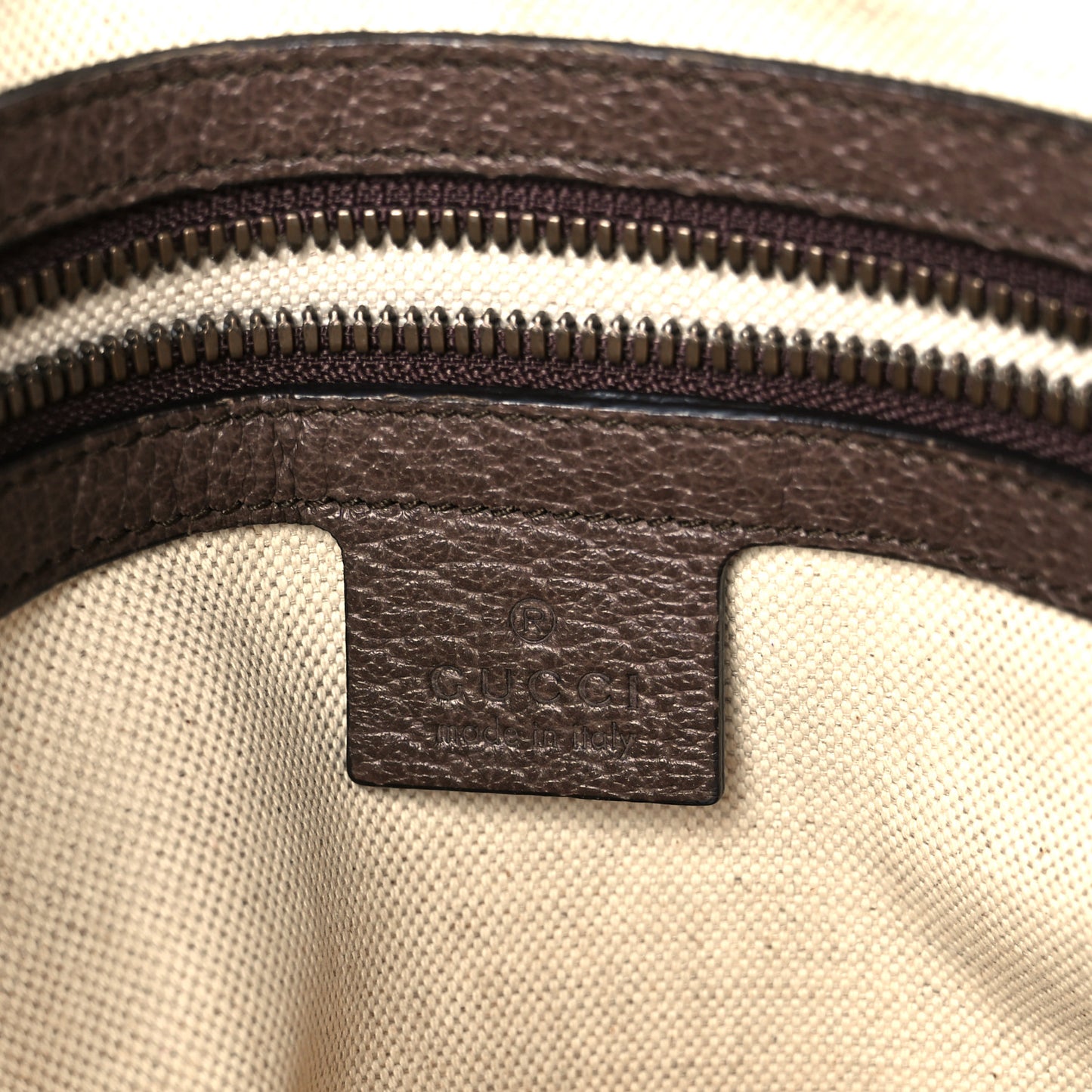 GG Supreme Monogram Web Small Ophidia Messenger Bag Brown