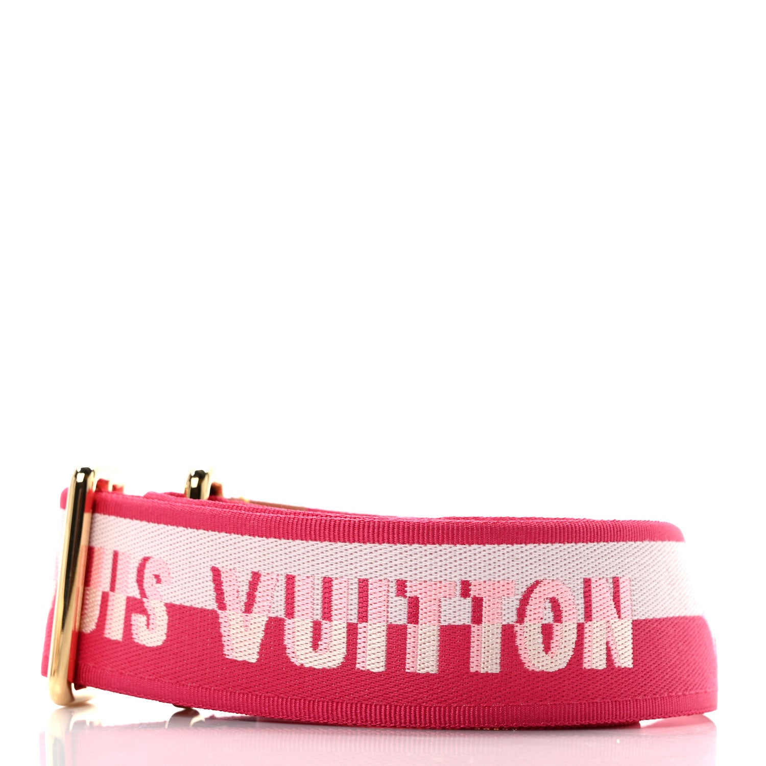 Louis Vuitton Jacquard Neverfull BB Shoulder Strap Pink Peony 2 of 4