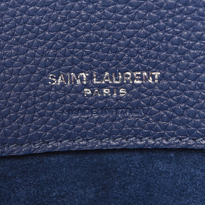 Saint Laurent Grained Calfskin Baby Sac De Jour Souple Denim 6 of 10
