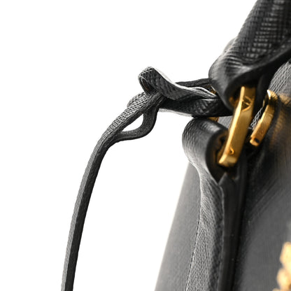 Prada Saffiano Lux Medium Promenade Tote Black 18 of 19