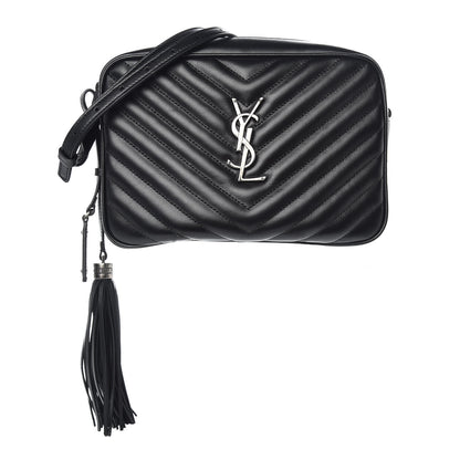 Saint Laurent Calfskin Matelasse Monogram Lou Camera Bag Black 1 of 9