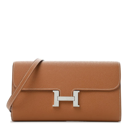 Hermes Epsom Constance Long Wallet To Go Gold 1 of 4