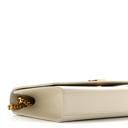 Saint Laurent Grain De Poudre Medium Classic Monogram Kate Satchel Crema Soft 9 of 12