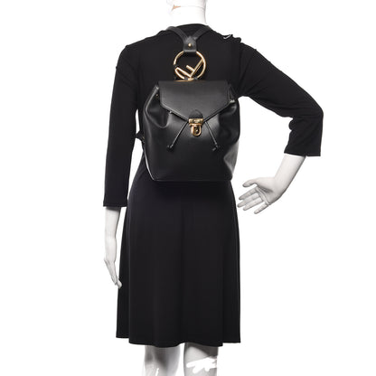 Fendi Vitello Cruise F is Fendi Drawstring Backpack Black 2 of 10