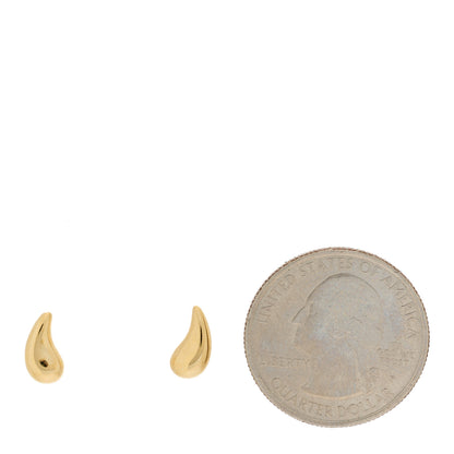 Tiffany 18K Yellow Gold 10mm Elsa Peretti Teardrop Earrings 2 of 4