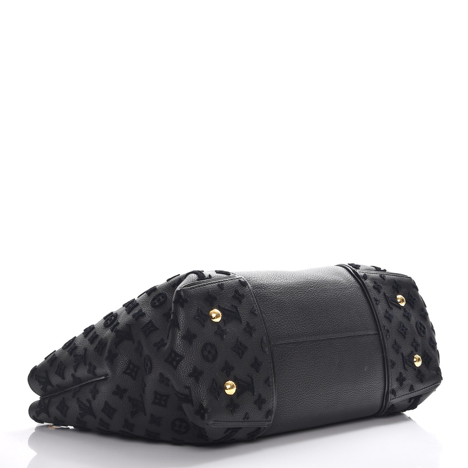 Louis Vuitton Cuir Orfevre Veau Cachemire Tote W GM Black 5 of 12