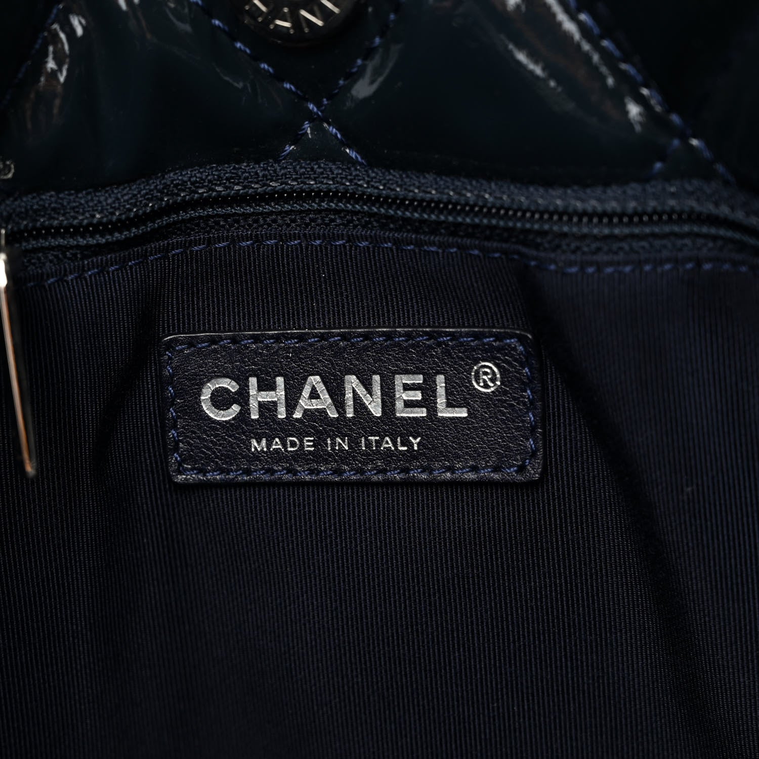 Chanel Patent Quilted Chic and Glitter Large Tote Black 6 of 9
