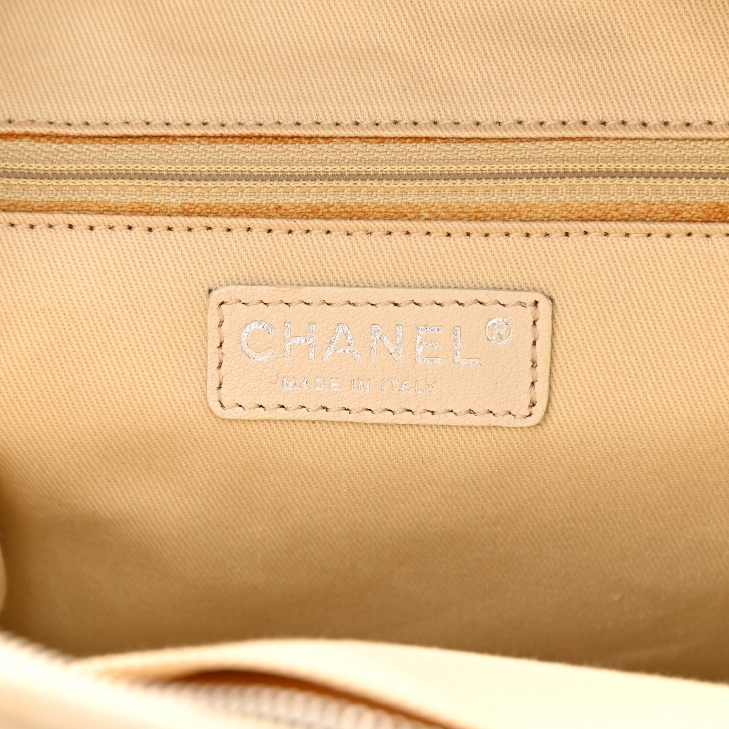 Chanel Goatskin Square Stitch Essential Bowler White 6 of 15