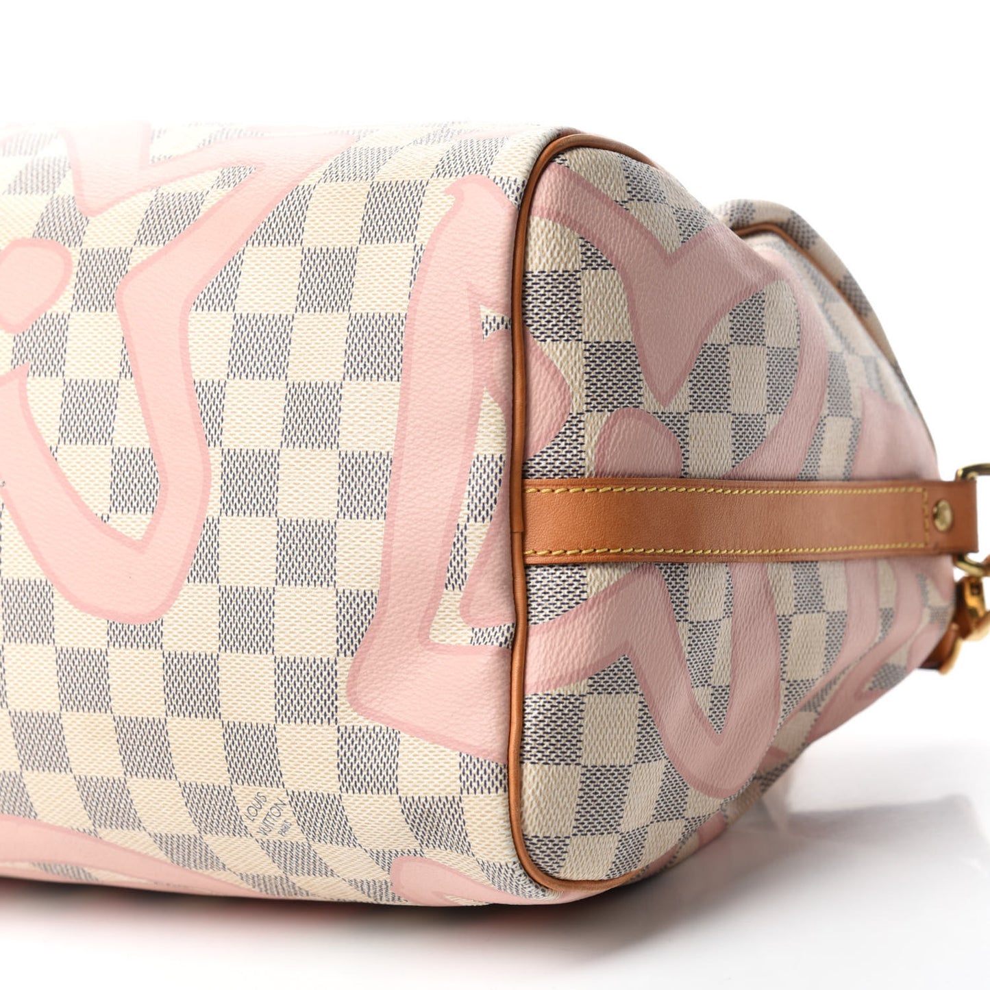 Damier Azur Tahitienne Speedy Bandouliere 30 Rose Ballerine