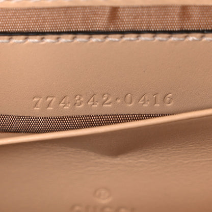 Gucci GG Supreme Monogram Calfskin Horsebit Print Mini Padlock Top Handle Shoulder Bag Beige Ebony Light Pink 6 of 10