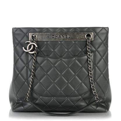 Chanel Lambskin Quilted Trendy CC Shopping Tote Grey 1 of 8