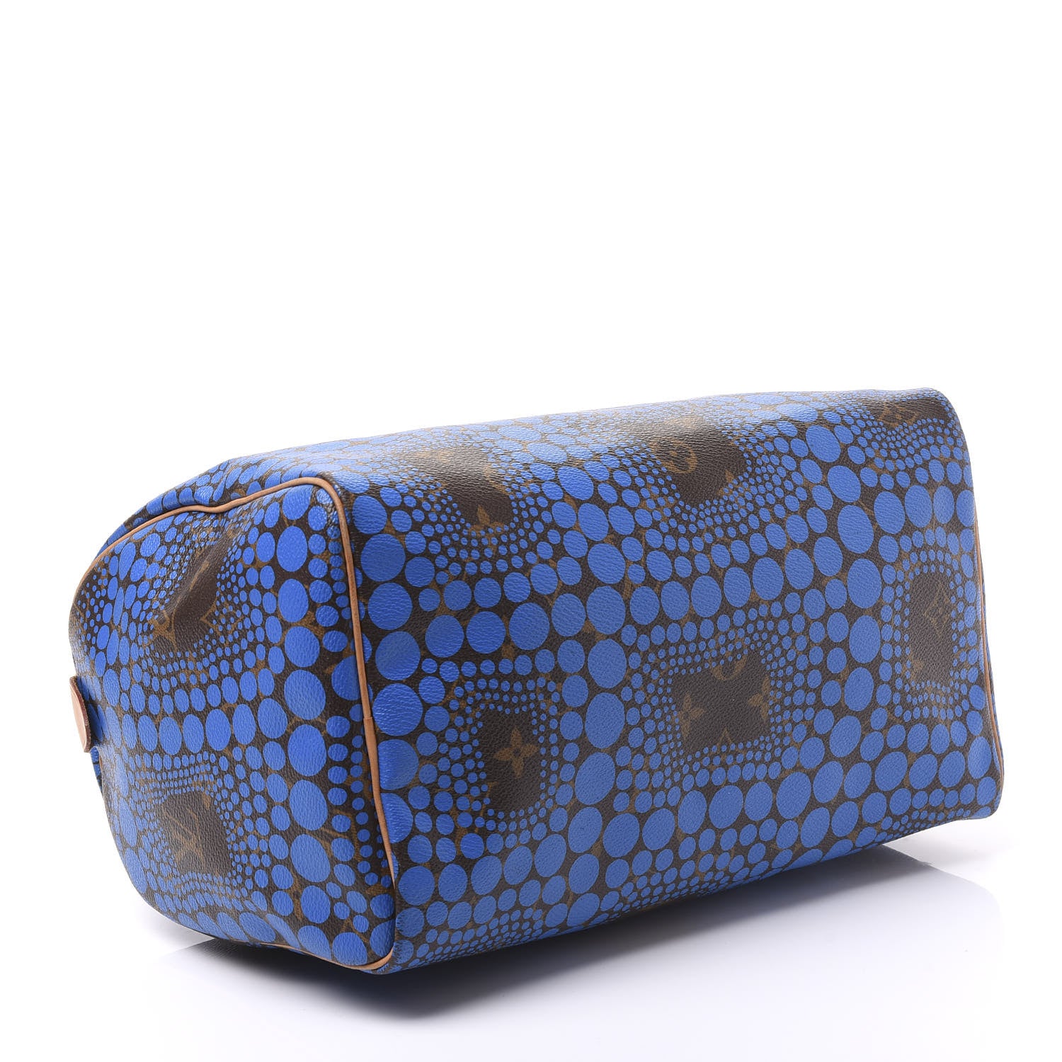 Louis Vuitton Monogram Kusama Town Speedy 30 Blue 3 of 11