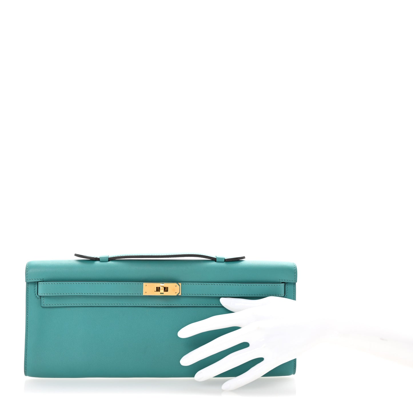 Swift Kelly Cut Clutch Pochette Vert Verone