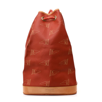 Louis Vuitton Canvas Americas Cup 1995 Saint Tropez Drawstring Bag Red 1 of 12
