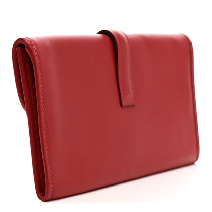 Hermes Swift Jige Duo Clutch Vermillion 4 of 13
