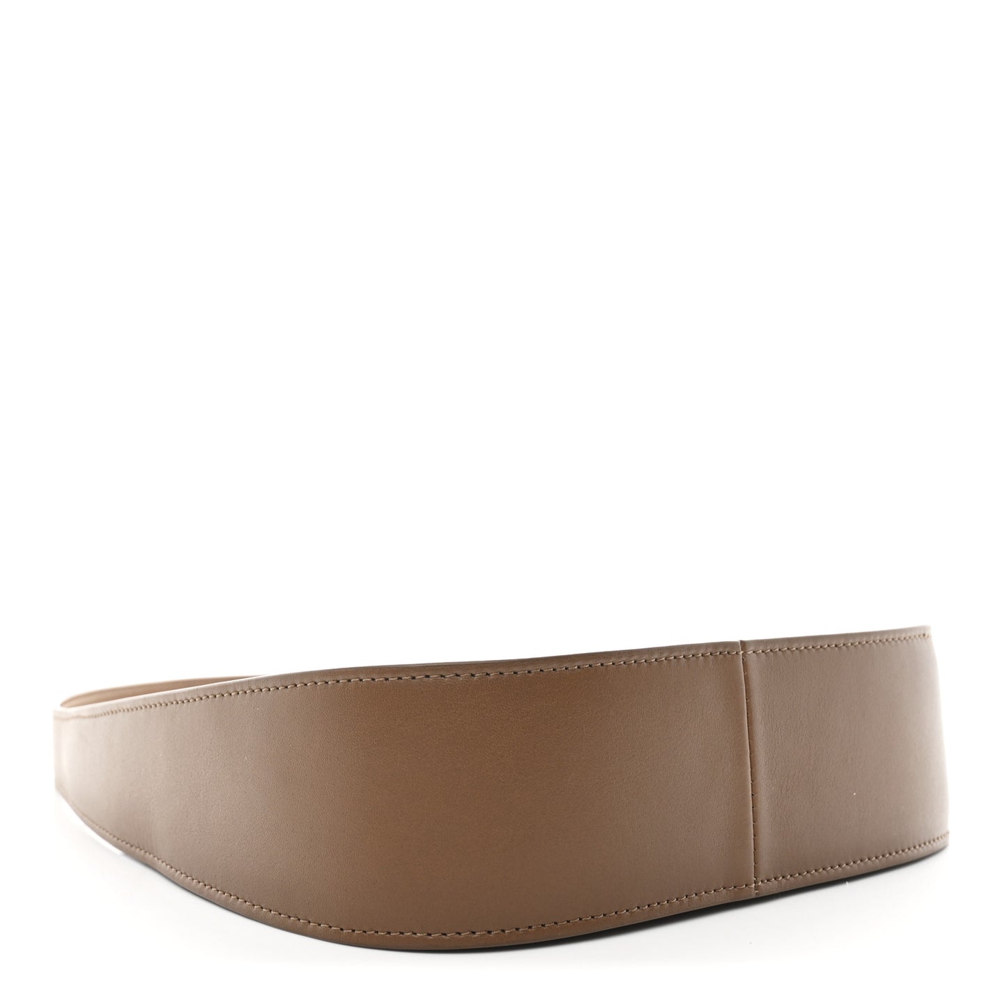 Smooth Calfskin Half Moon Shoulder Bag Chestnut