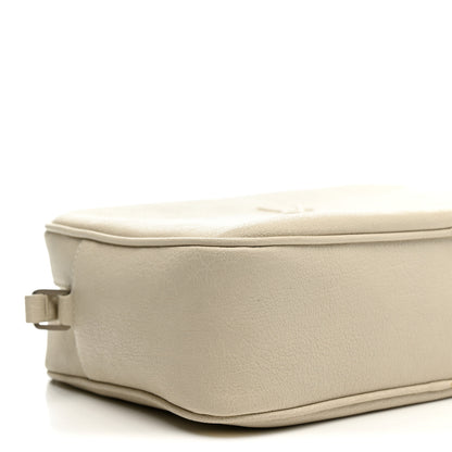 Saint Laurent Lambskin Monogram Small Lou Camera Bag White 9 of 10