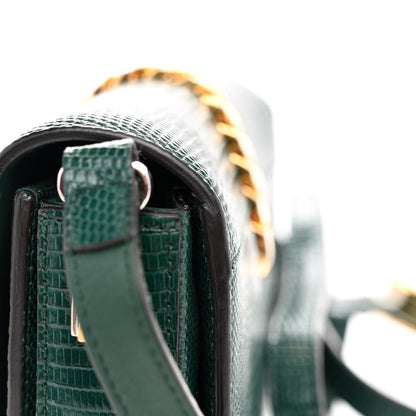 Gucci Lizard Mini Sylvie 1969 Messenger Bag Green 12 of 13