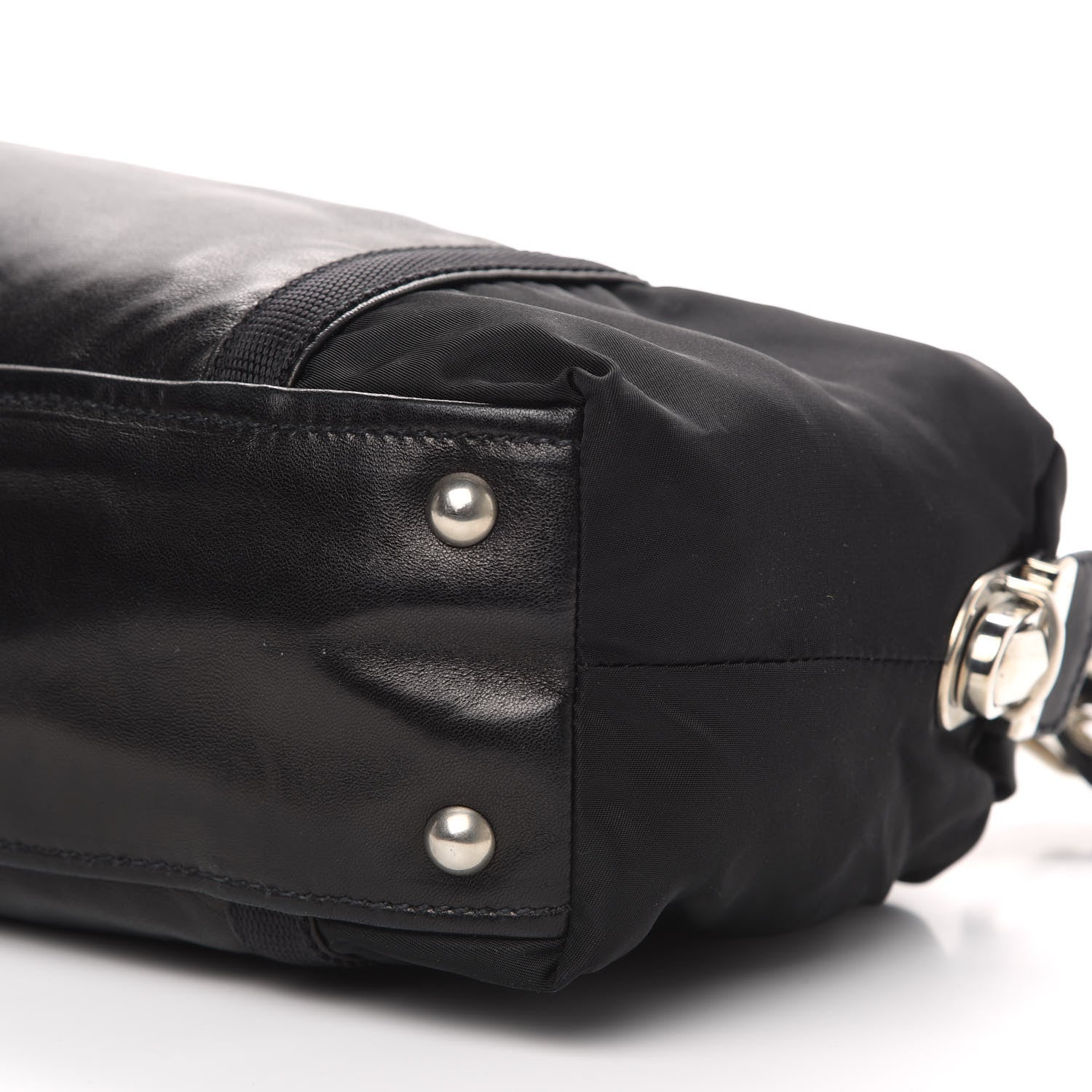 Prada Tessuto Nylon Tape Shoulder Bag Black 8 of 10
