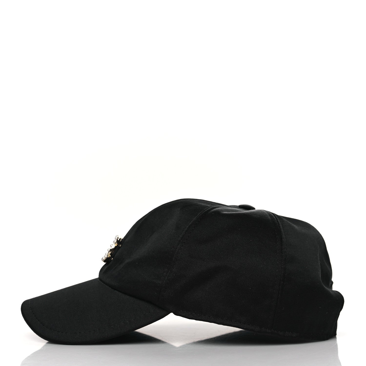 Chanel Silk Pearl CC Cap Hat Black 1249121 – FASHIONPHILE