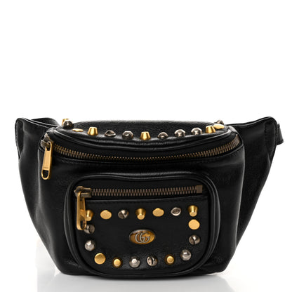 Gucci Calfskin Ophidia Studs Belt Bag Black 1 of 8