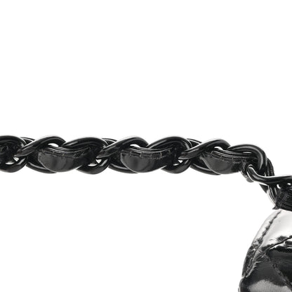 Chanel Patent Calfskin Quilted Mini Square Flap So Black 18 of 18
