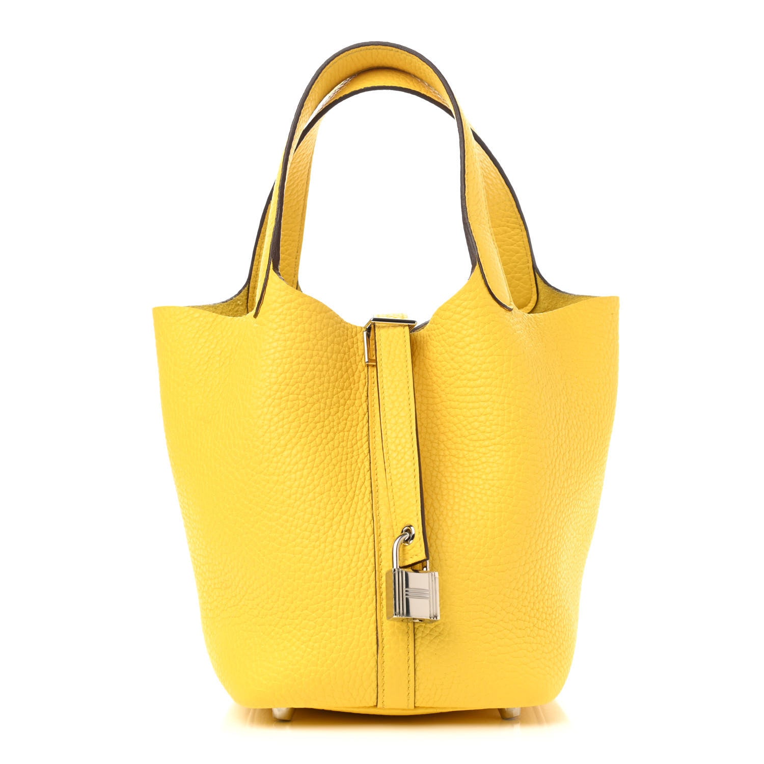 Hermes Taurillon Clemence Picotin Lock 18 PM Jaune De Naples 1 of 19