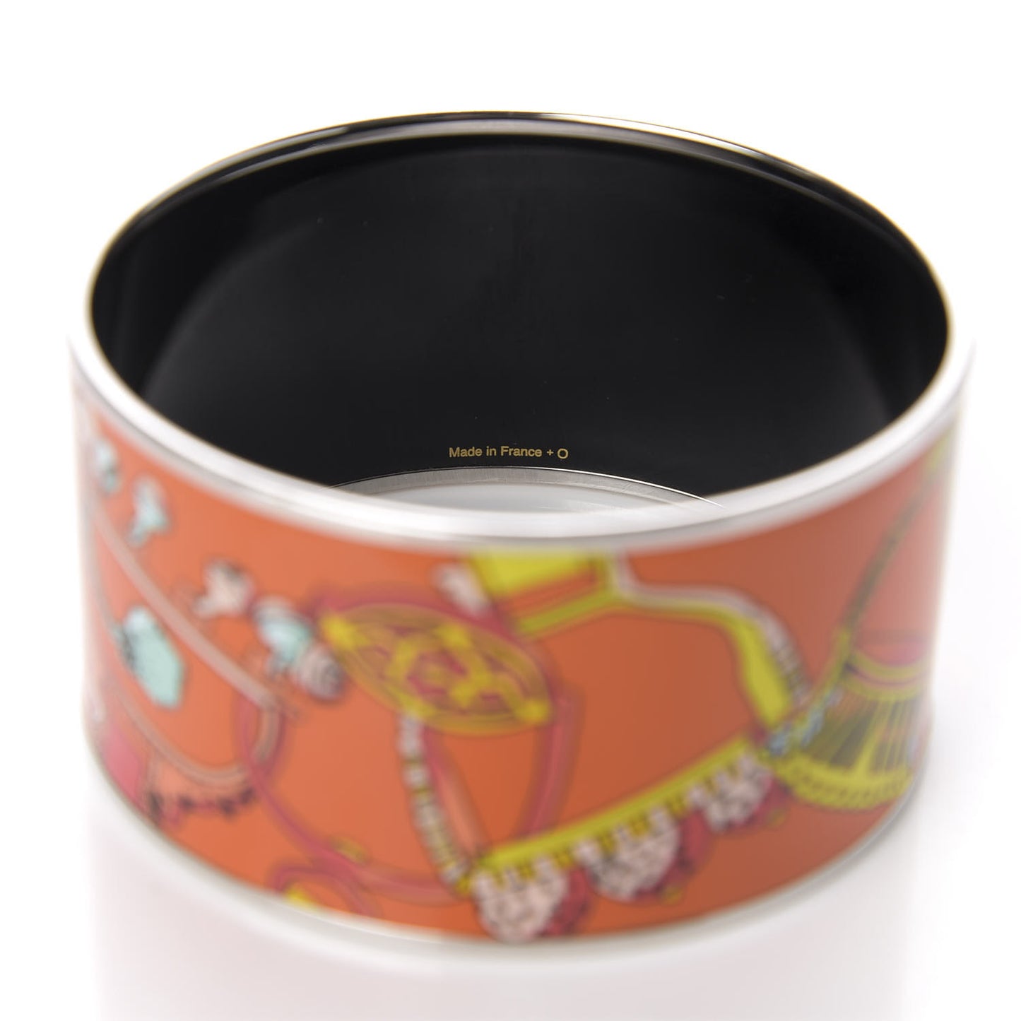 Enamel Printed Extra Wide Concours d'Etrier Bracelet 70