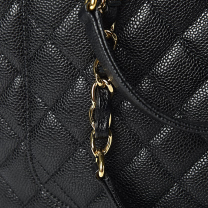Chanel Caviar Quilted Grand Shopping Tote GST Black 16 of 19