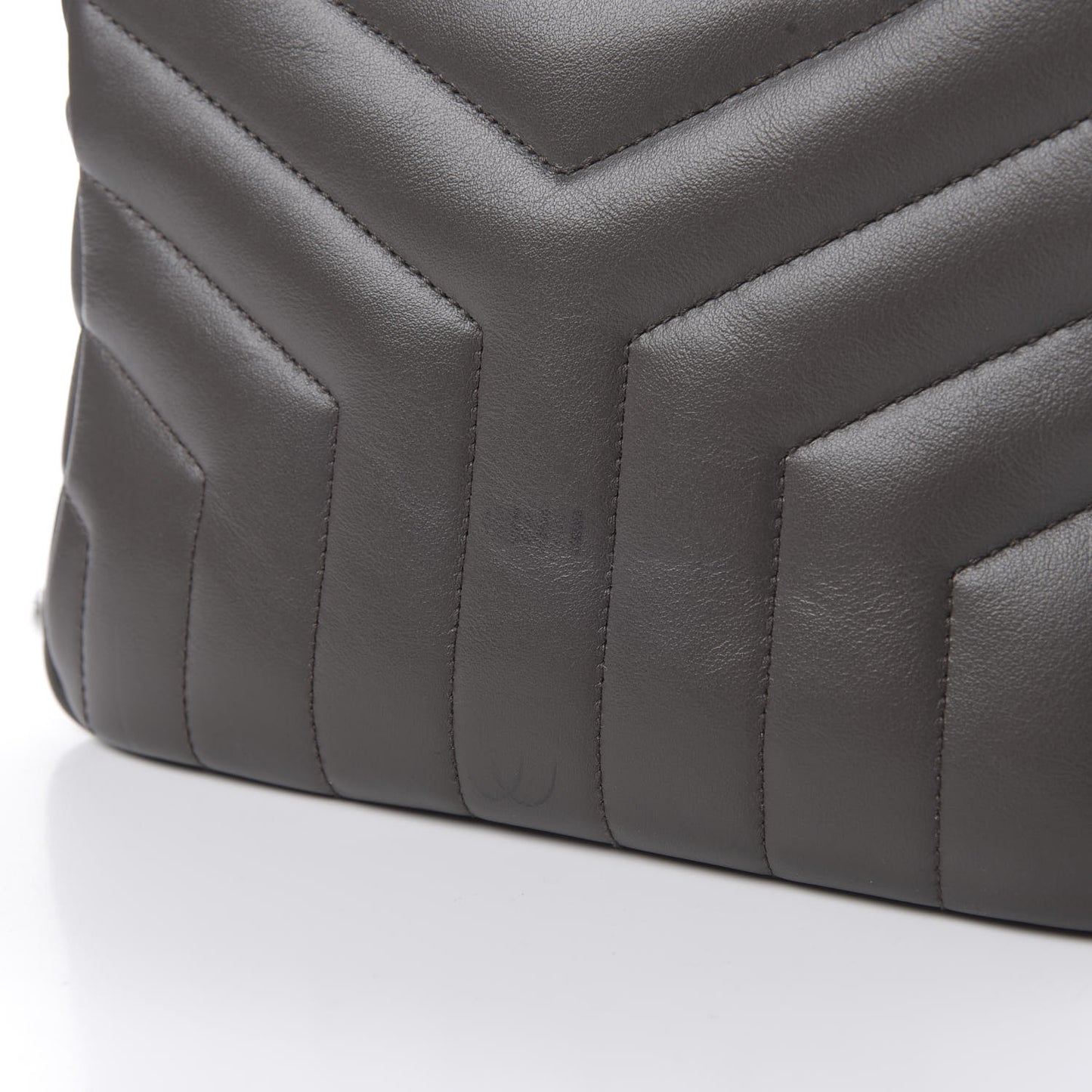 Calfskin Y Quilted Monogram Small Loulou Bowling Bag Earth