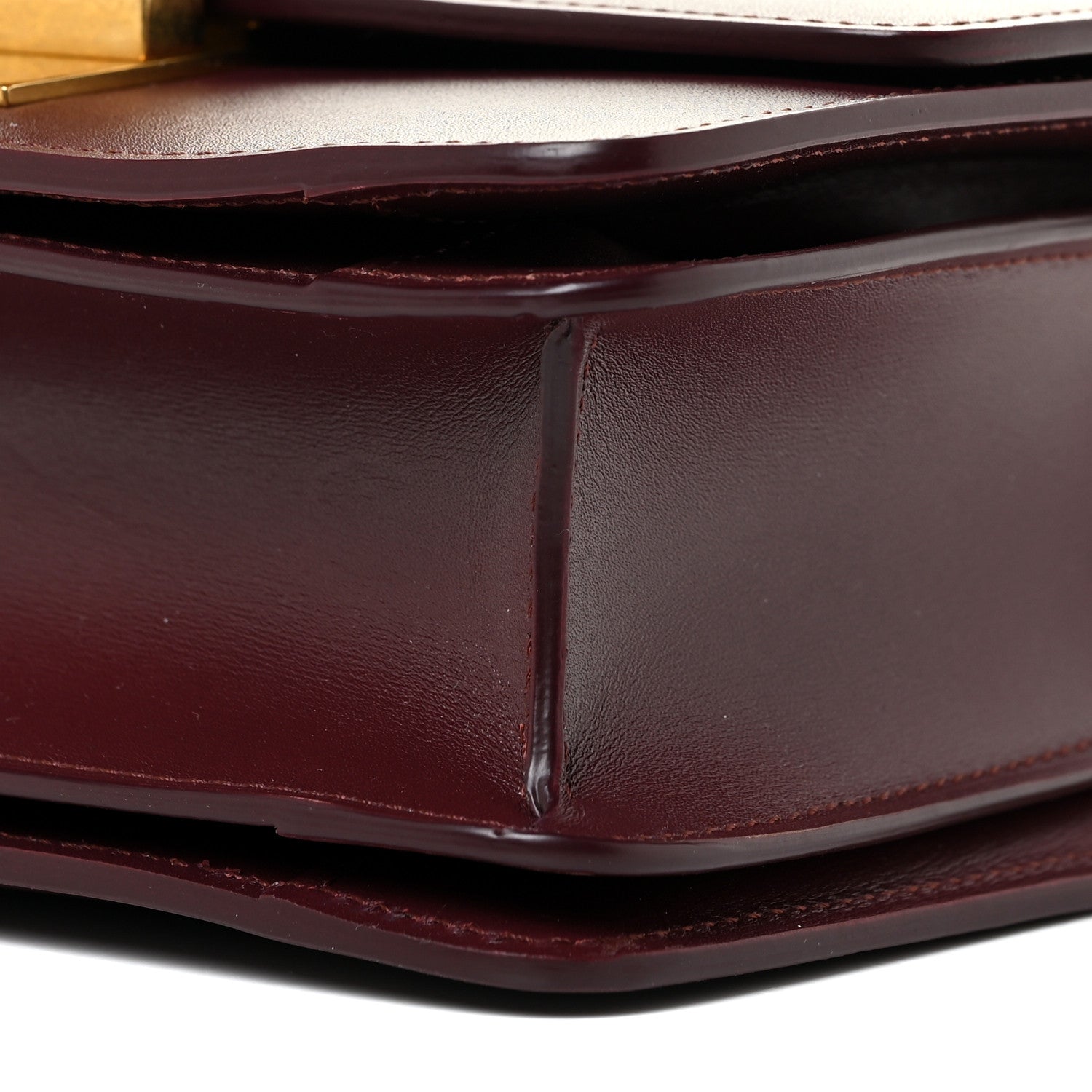 Celine Box Calfskin Small Classic Box Flap Bag Burgundy 12 of 17