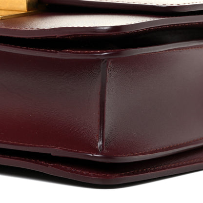 Celine Box Calfskin Small Classic Box Flap Bag Burgundy 12 of 17