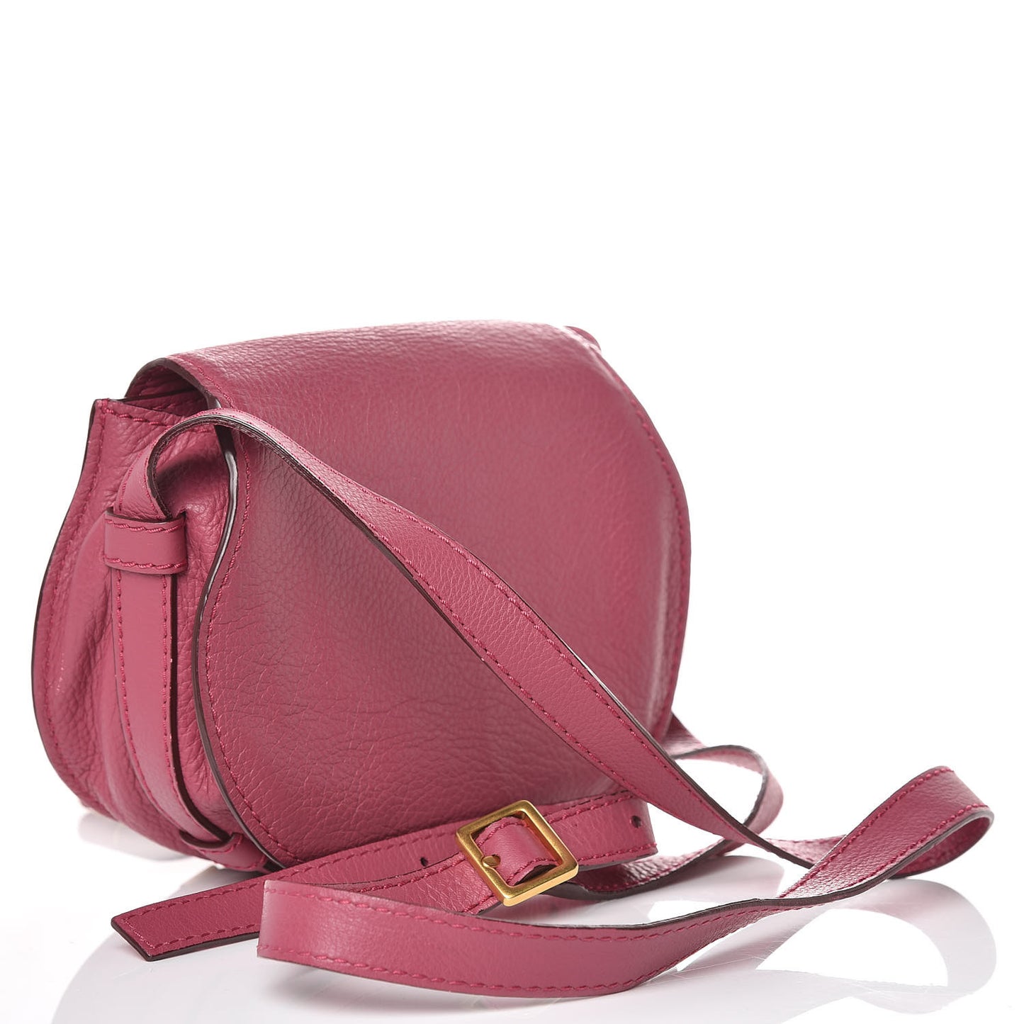Calfskin Mini Marcie Round Crossbody Bag Dreamy Pink