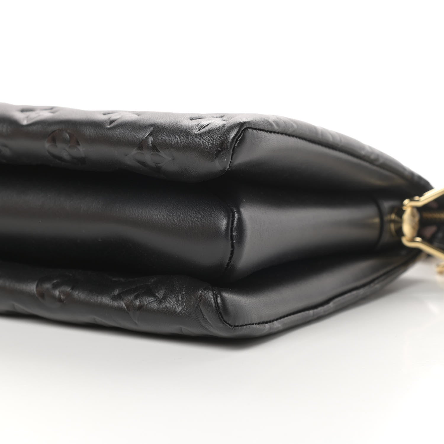 Louis Vuitton Lambskin Embossed Monogram Coussin PM Black 9 of 10