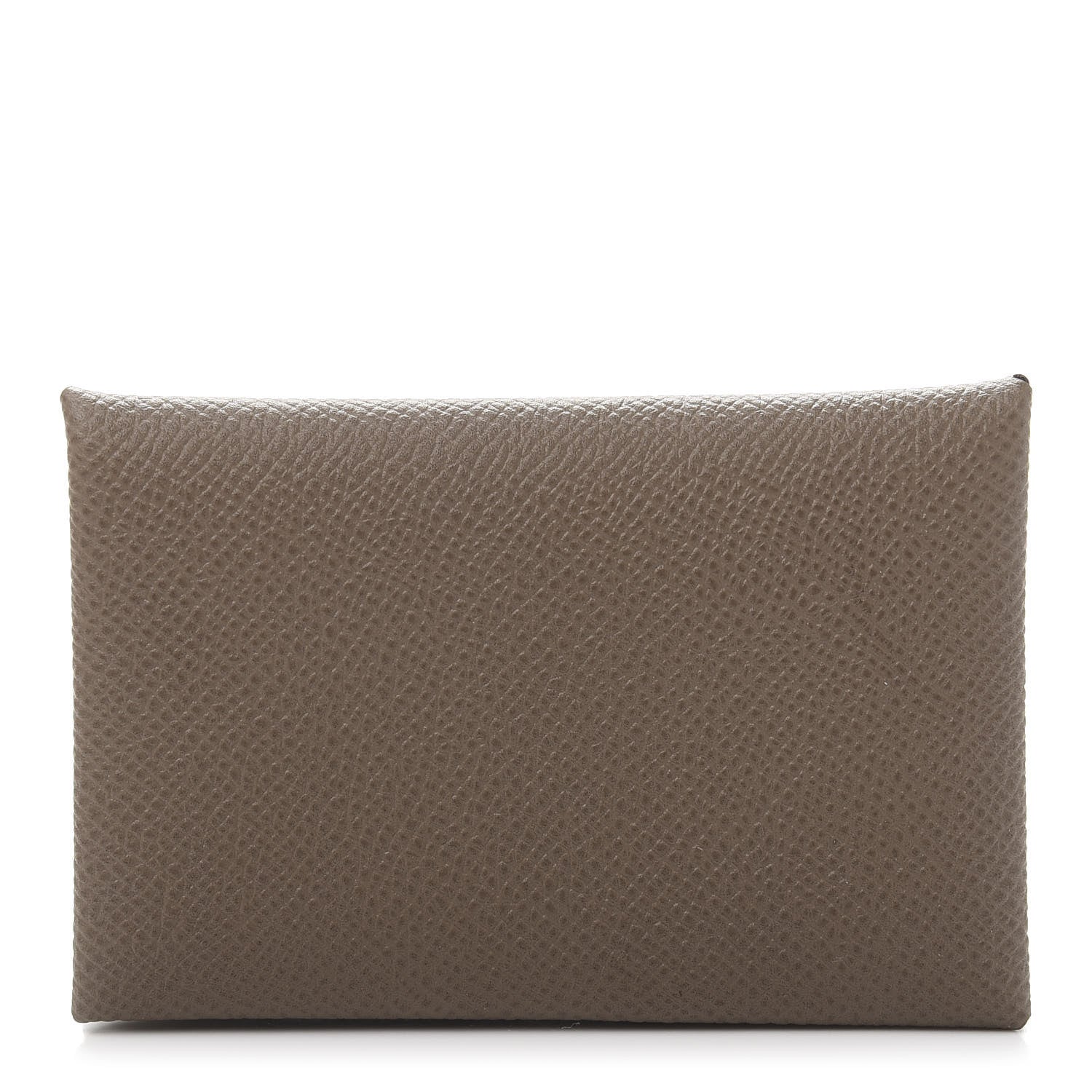 Hermes Epsom Calvi Card Case Etoupe 1 of 10