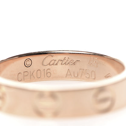 Cartier 18K Pink Gold 3.5mm LOVE Wedding Band Ring 45 3.25 4 of 4