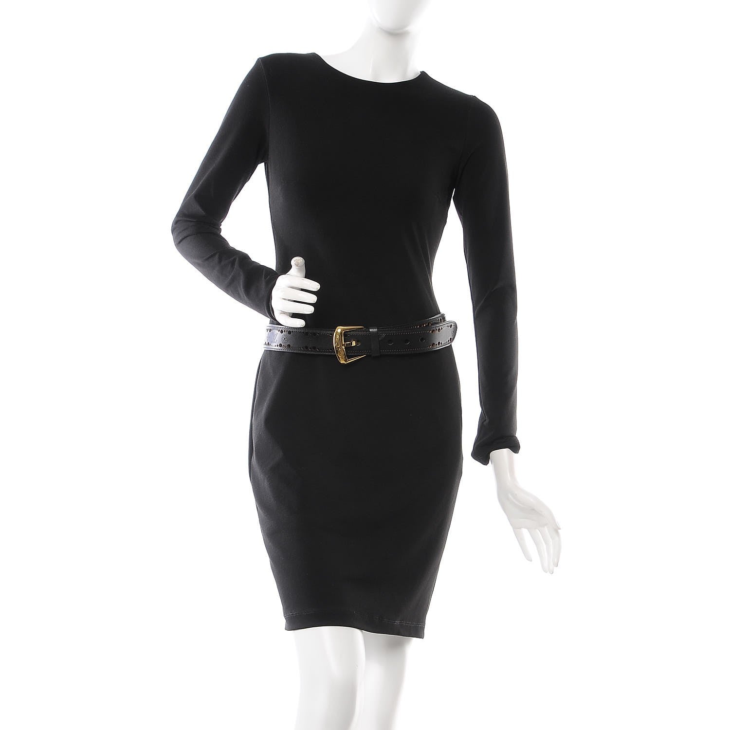 Louis Vuitton Nomade Perforation Belt 85 34 Black 2 of 6