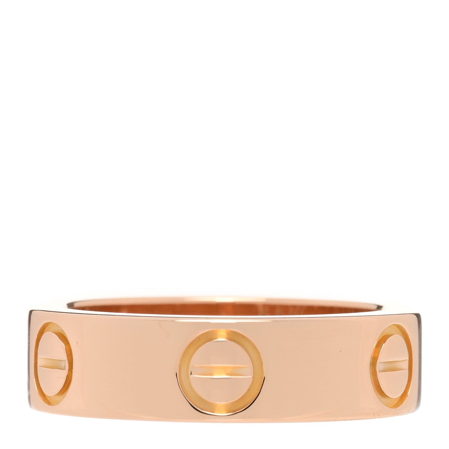 Cartier 18K Pink Gold Pink Sapphire 5.5mm LOVE Ring 50 5.25 3 of 4