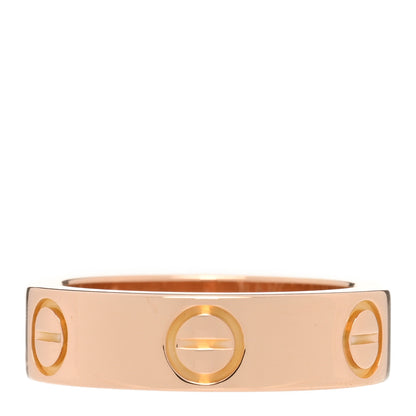 Cartier 18K Pink Gold Pink Sapphire 5.5mm LOVE Ring 50 5.25 3 of 4