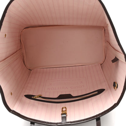 Louis Vuitton Damier Ebene Neo Neverfull MM Rose Ballerine 6 of 12
