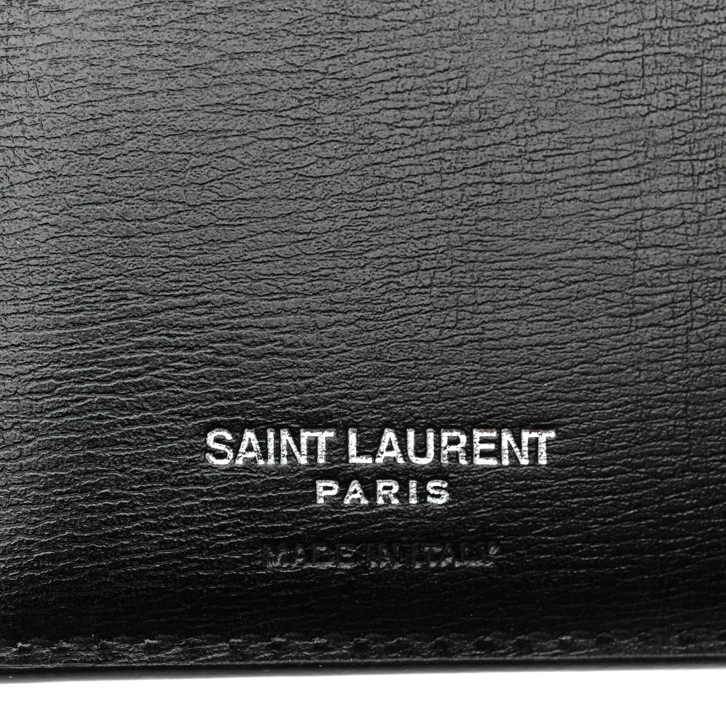 Calfskin Monogram Bi Fold Zipped Wallet Black