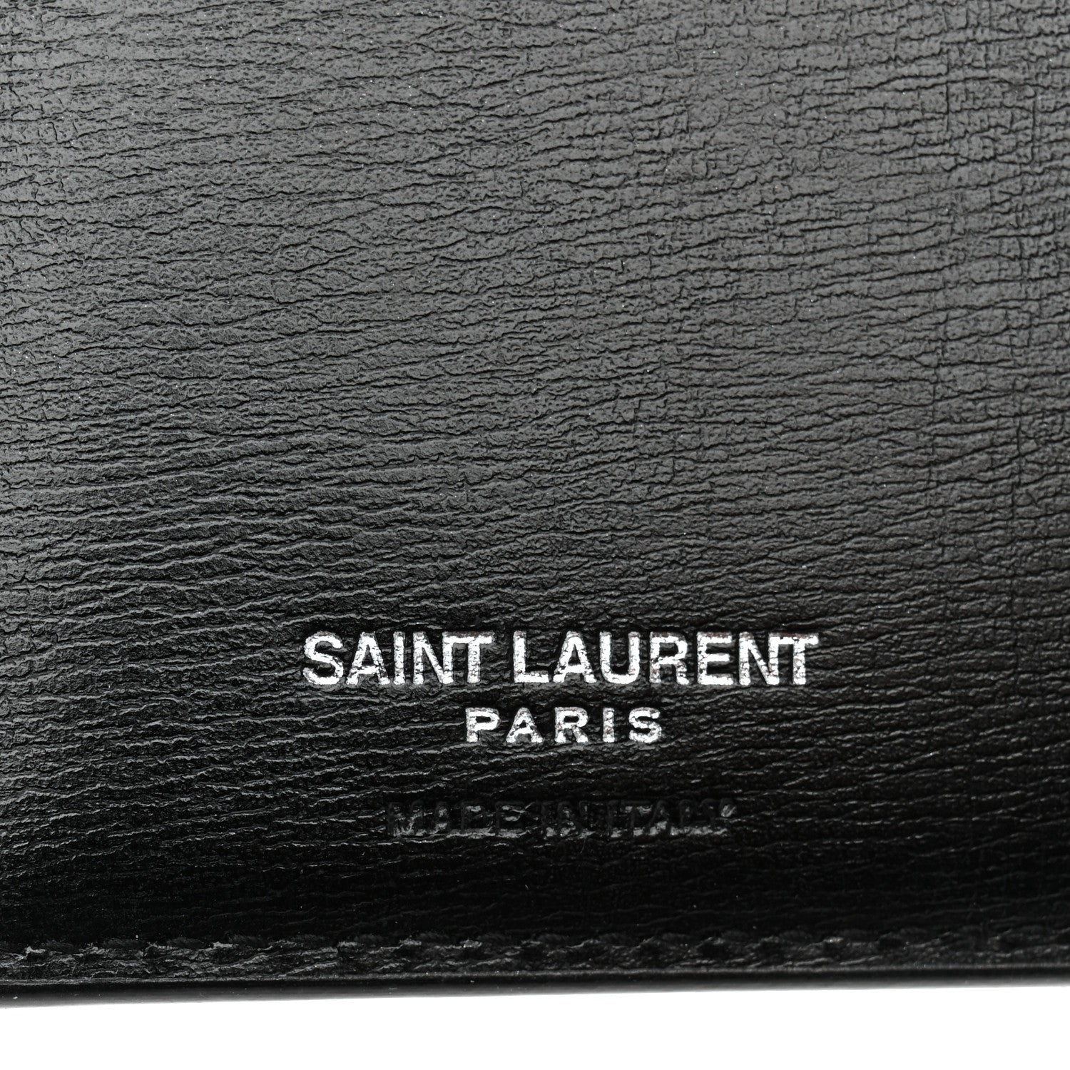 Saint Laurent Calfskin Monogram Bi Fold Zipped Wallet Black 6 of 13