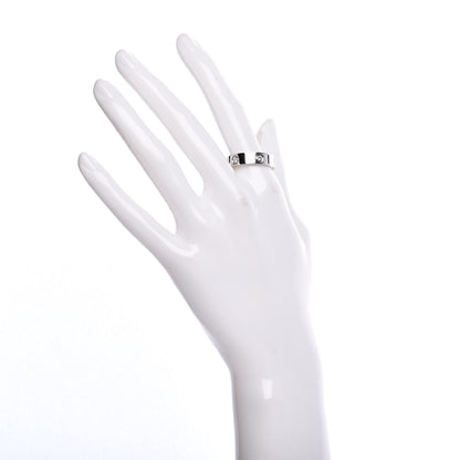 Cartier 18K White Gold 6 Diamond 5.5mm LOVE Ring 58 8.25 2 of 7